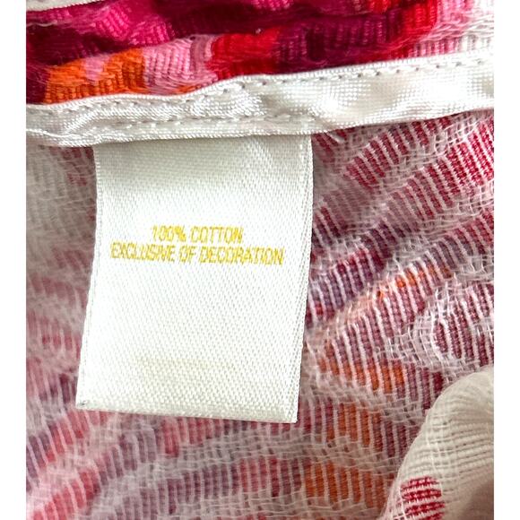 Kate Spade Womens 10 White Marti Palm Springs Coral Multi Slim Ankle Pants - Picture 7 of 8